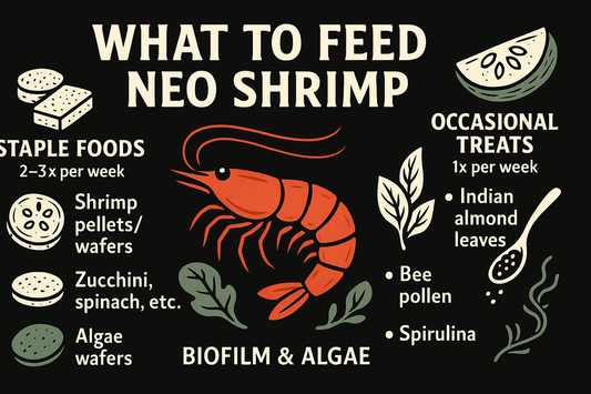 What do I feed, How often do I feed Neo Caridina shrimp?